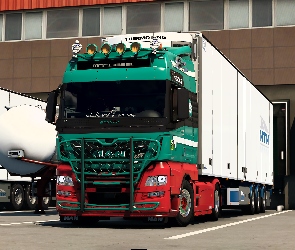 Euro Truck Simulator 2, MAN, Ciężarowy, Samochód, Gra