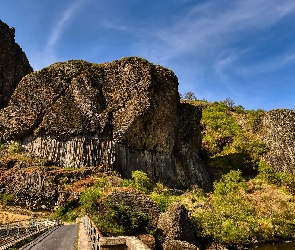 Prades, Rośliny, Skała, Francja, Droga, Skały, La Roche Serviere