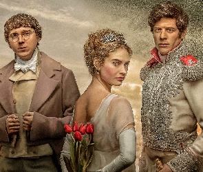 Grafika, Paul Dano, Aktor, James Norton, Wojna i pokój, War and Peace, Aktor, Aktorka, Serial, Lily James