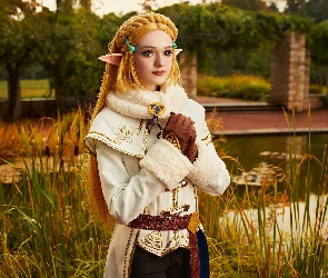 Księżniczka, Elfka, The Legend of Zelda, Zelda, Kobieta, Gra, Postać