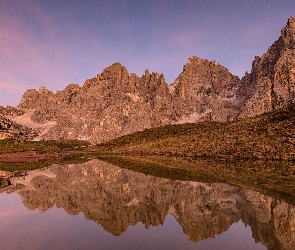 Dolomity, Góry, Dom, Jezioro