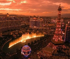 Nocą, Las Vegas, Panorama