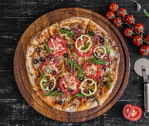 Pomidory, Deska, Pizza