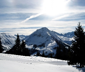 Zimowy, Pejzaż, Góry