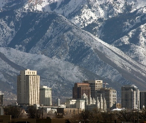 Salt Lake City, Góry, Drapacze Chmur, Miasto, Stany Zjednoczone